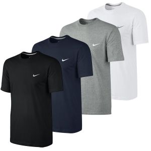 עולם המותגים בגדים Nike Mens Gym Sports Cotton Tee T-Shirt Top Swoosh Classic Size S M L XL NEW