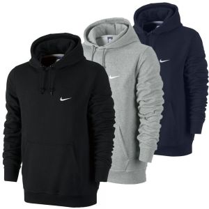 עולם המותגים בגדים Men&#039;s New Nike Club Fleece Hoodie Hoody Hooded Sweatshirt Jumper Pullover Jacket