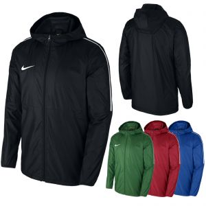 עולם המותגים בגדים Mens Nike Rain Jacket Dry Park 18 Waterproof Coat Sports Running Size S M L XL
