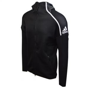 עולם המותגים בגדים Adidas Men&#039;s Black Z.N.E Primeknit Full-Zip Hoodie (Retail $200)
